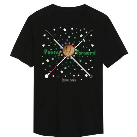Penny Forward T-shirt by Blind Girl Designs